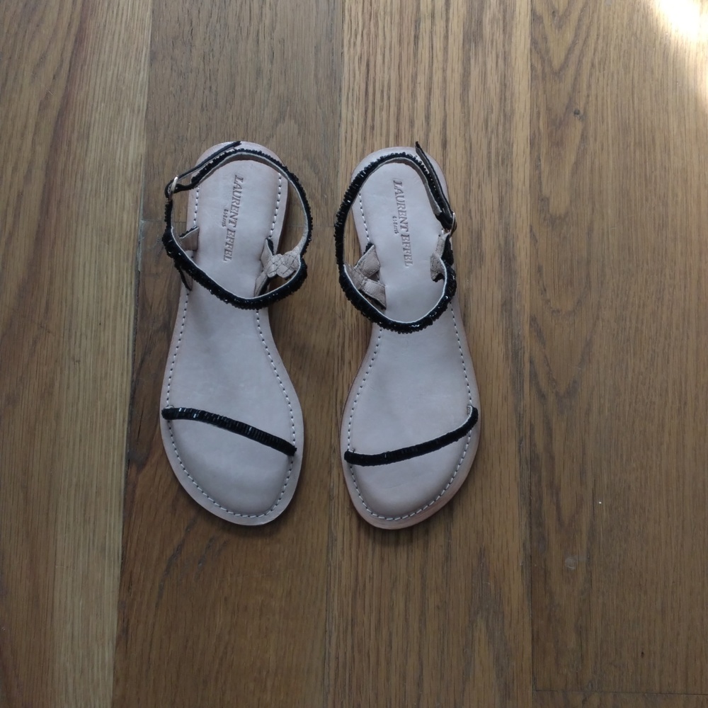 Black Laurent Effel St-Barth Sandals Size 36